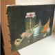 Oil painting on canvas old still life