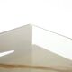 Mid-century Gio Ponti desk / Italian desk with a wooden and glass top