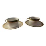Limoges porcelain breakfast cups
