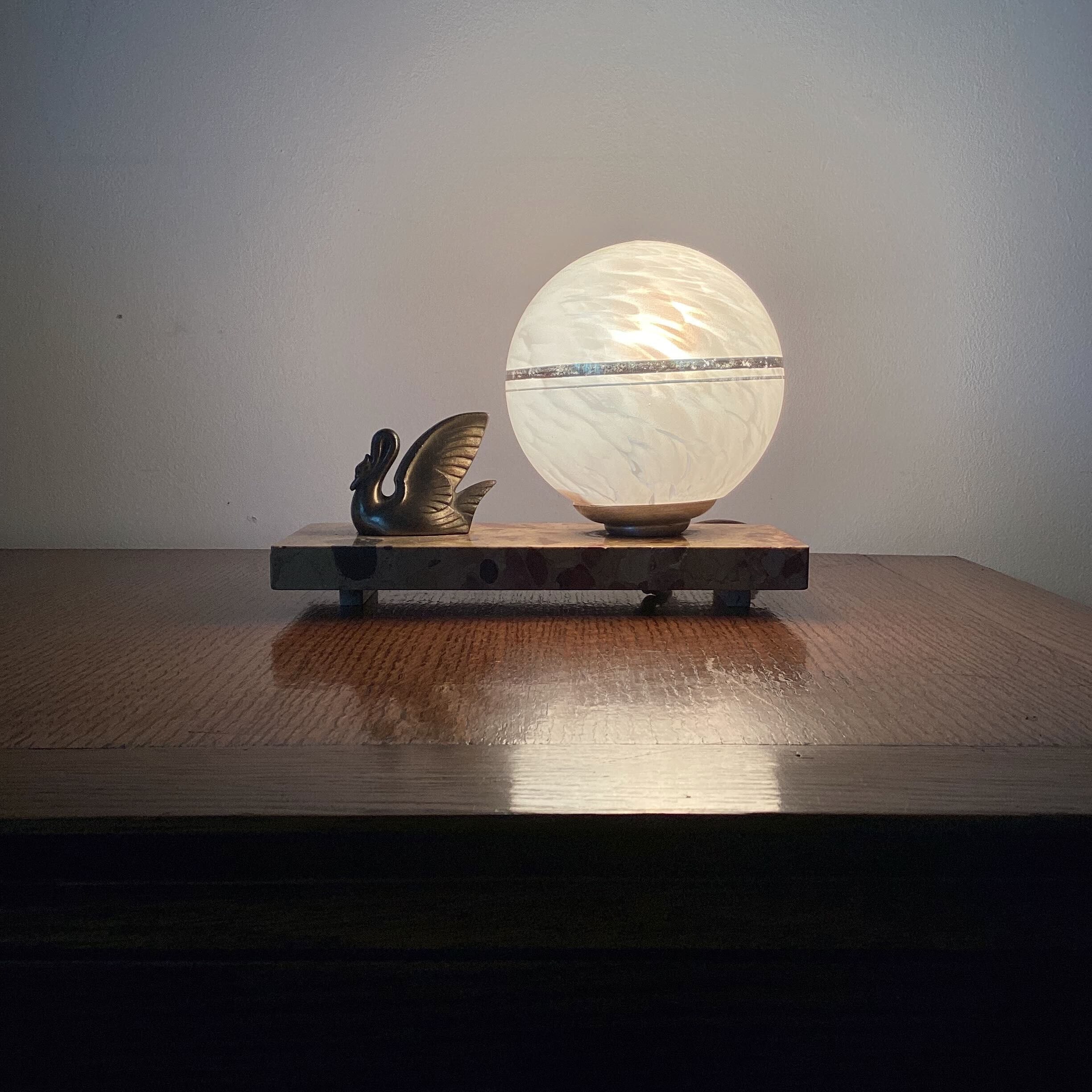 Art Deco bedside lamp