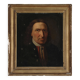 Antique Vintage Oil Portrait Painting of a Danish Gentleman, 19th Century