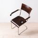 Set of 4 Bauhaus Dining Chairs, designed by Mart Stam, Tubular Steel Base