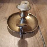 Brass cellar rat candle holder