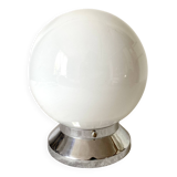 Art deco opaline globe ceiling light