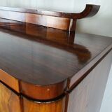 Art deco dining room sideboard in briar with upstand, 1940s