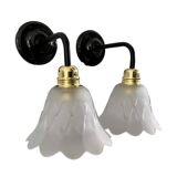 Set of two Art Deco wall lights