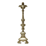 Lamp foot gilded bronze tripod height 50 cm