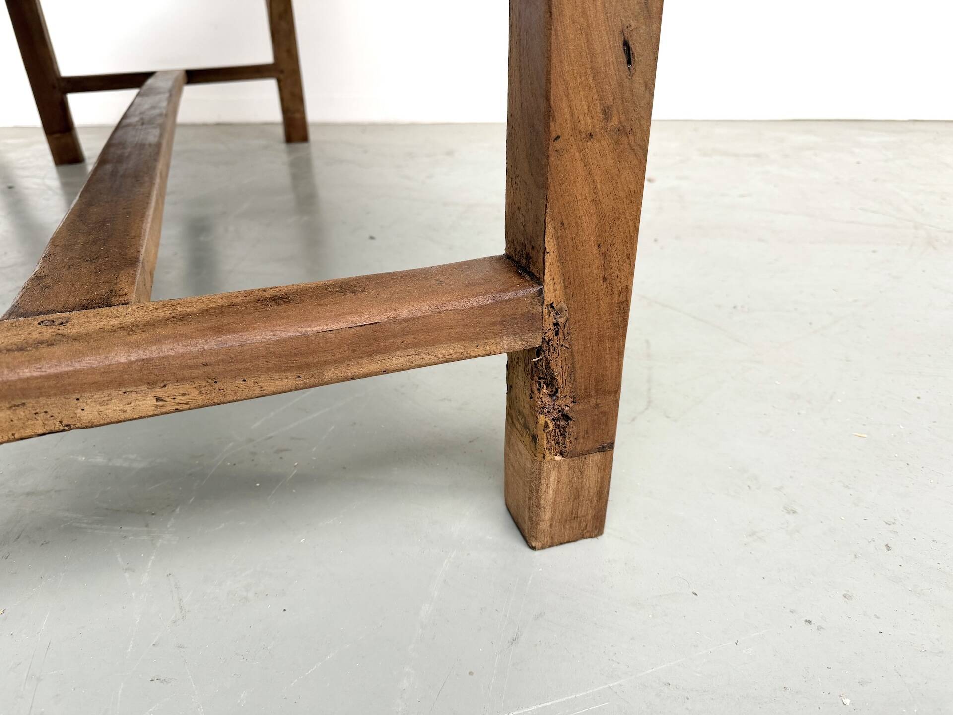 French farmhouse table in solid walnut, circa 1920