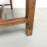 French farmhouse table in solid walnut, circa 1920