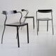 Pascal Mourgue, set of 3 Artelano chairs, 1980