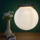 Suspension globe vintage XL en opaline blanche