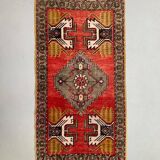 Petit tapis turc vintage 98x48 cm, short runner, tribal, shabby, mini tapis