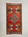 Small vintage turkish rug 98x48 cm, short runner, tribal, shabby, mini carpet