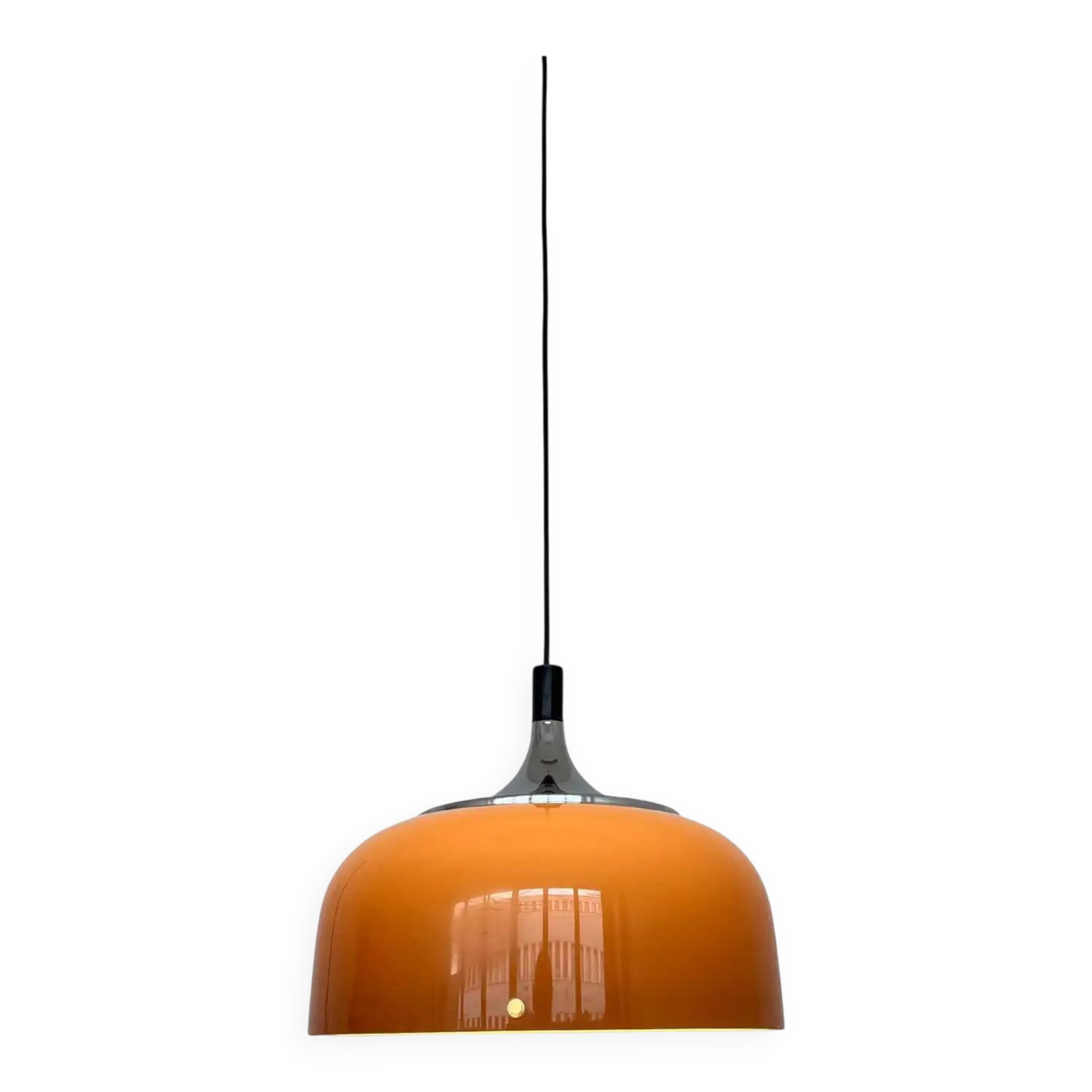 Midcentury plastic design pendant Meblo, Harvey Guzzini, Italy, 1970s
