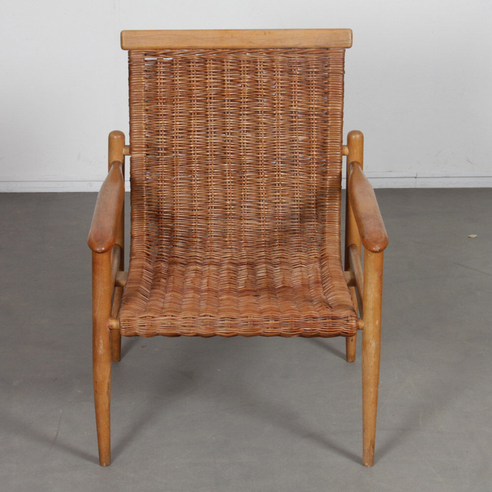 Vintage wicker armchair edited by Uluv, 1960