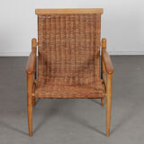 Vintage wicker armchair edited by Uluv, 1960