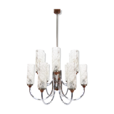 Lustre en teck du milieu du siècle années 1960