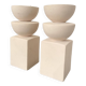 Pair of postmodern candlesticks 1980
