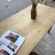 Table de ferme en pin et chêne
