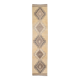 3x12 Light Yellow & Brown Turkish Vintage Runner Rug, 80x373Cm