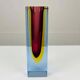 Sommerso vase in Murano glass, attributed to Flavio Poli.