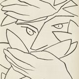 Françoise gilot pages d'amour lithograph 1951