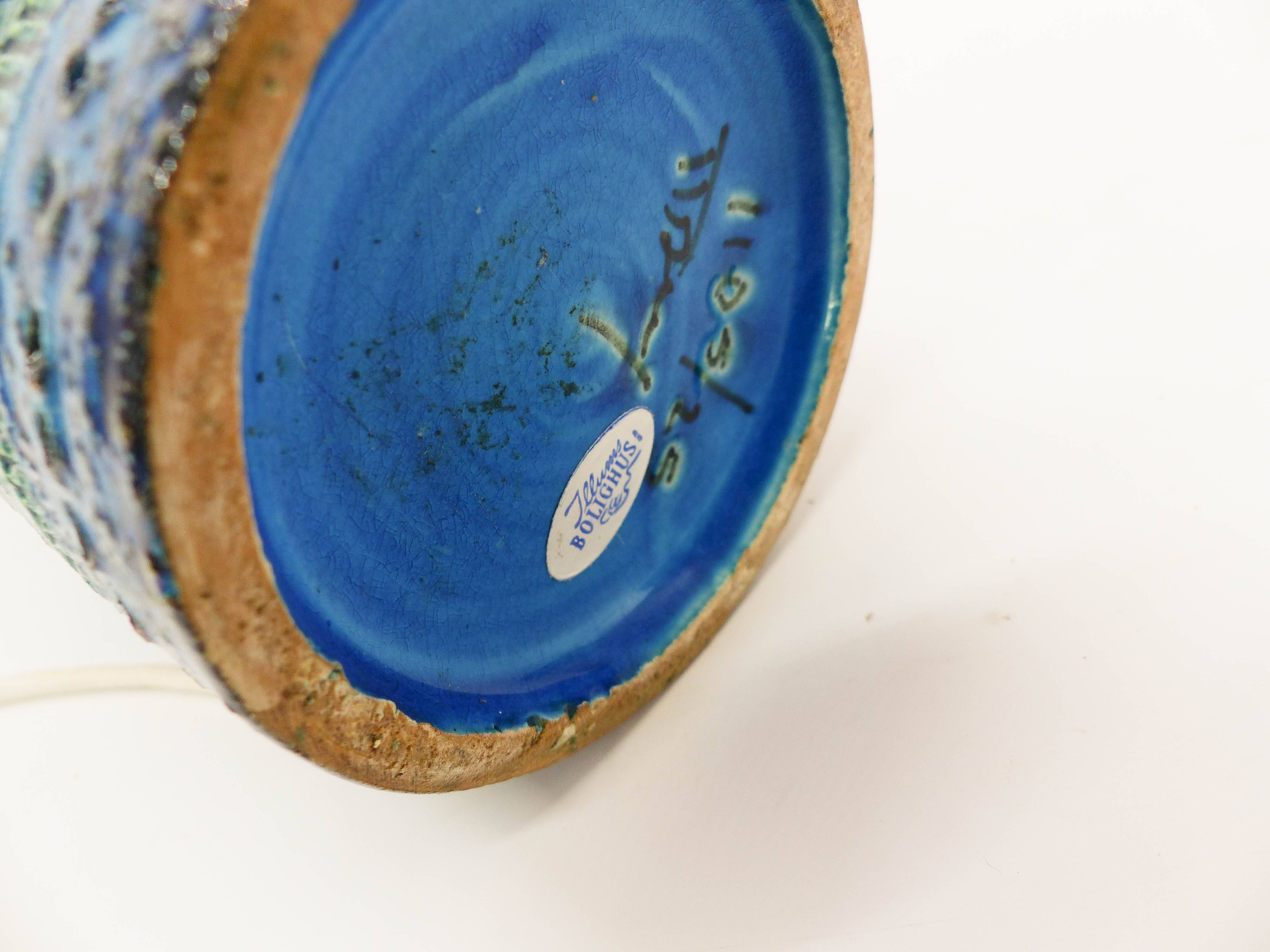 Rimini blue roller lamp Aldo Londi for Bitossi 1960