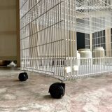 White metal service on wheels trolley