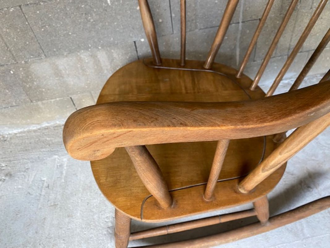 Rocking chair by stol kamnik yugoslavia vintage 1960s