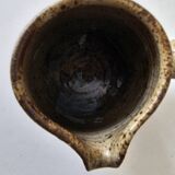 Ceramic stoneware milk jug with spout and signed Corsican pictogram