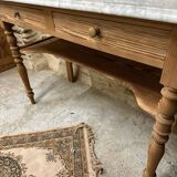 Stripped vanity unit or dressing table