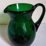 Vintage Empoli blown glass jug