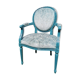 Louis XVI style medallion armchair