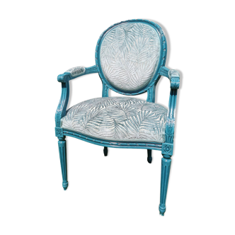 Louis XVI style medallion armchair