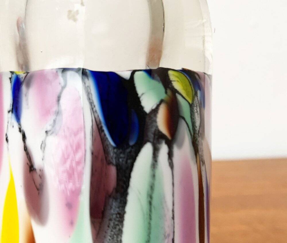 Postmodern glass vase by Hans Jürgen Richartz for Richartz Art Collection, 1980s.