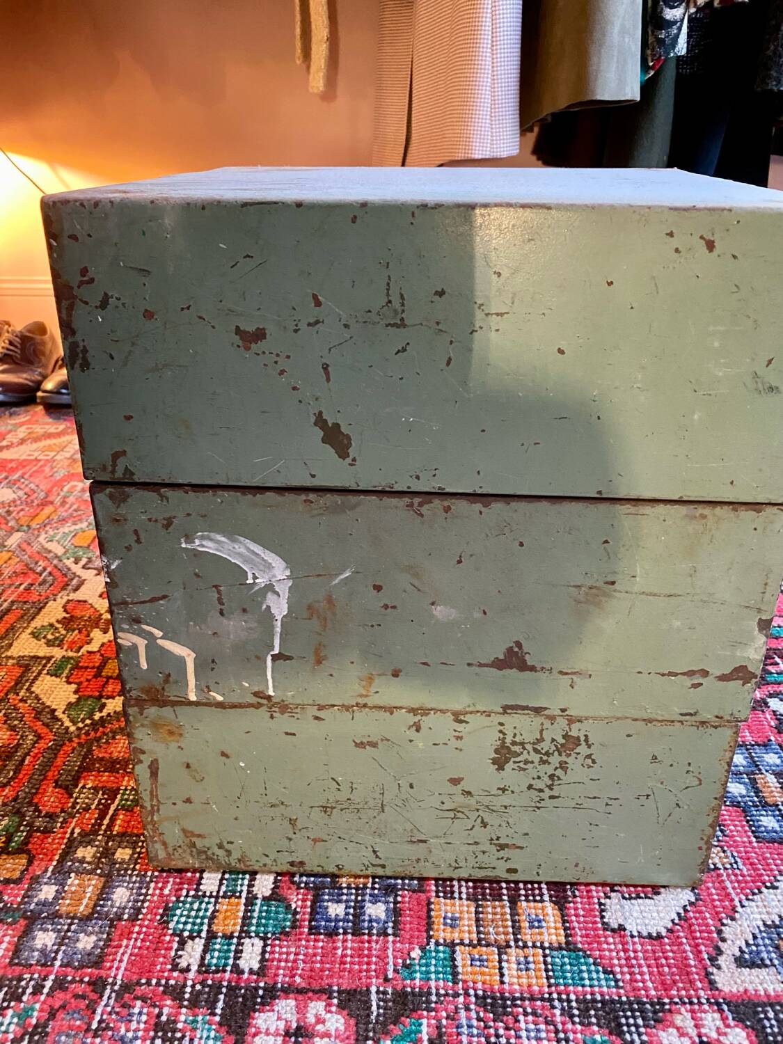 Set of 3 double industrial metal storage lockers