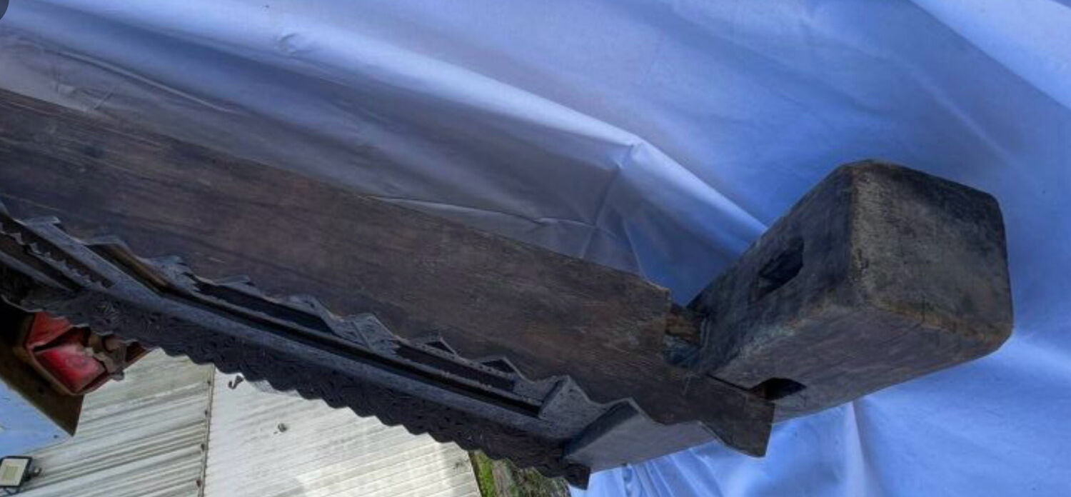 Large ancient door from the Himalayas.