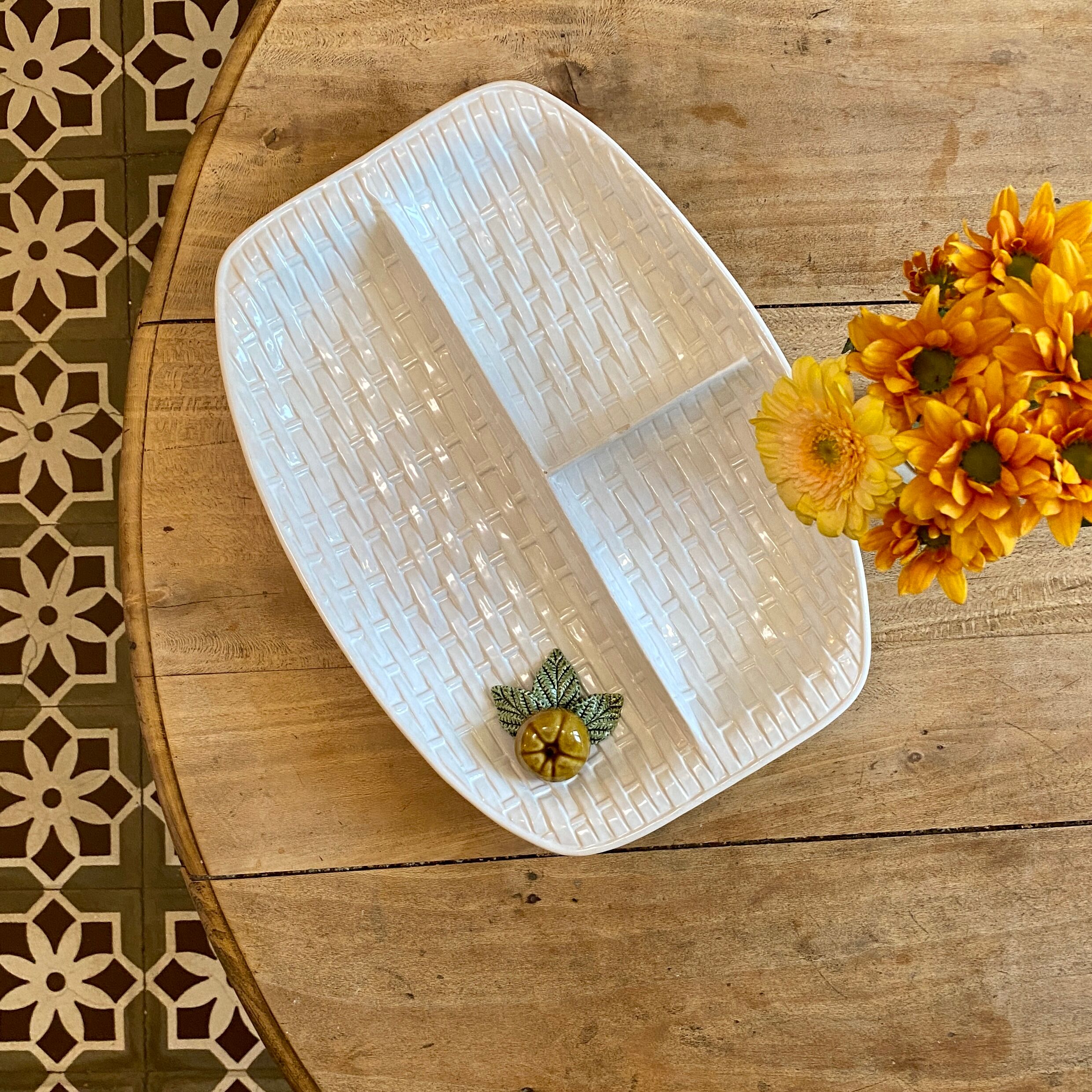 Vintage dish in slip