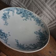 Standing dish 1900 Iron Earth service Anemone