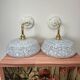 Pair of blue wall sconces