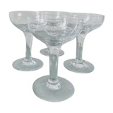 Crystal champagne glasses