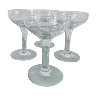 Coupes à champagne en cristal