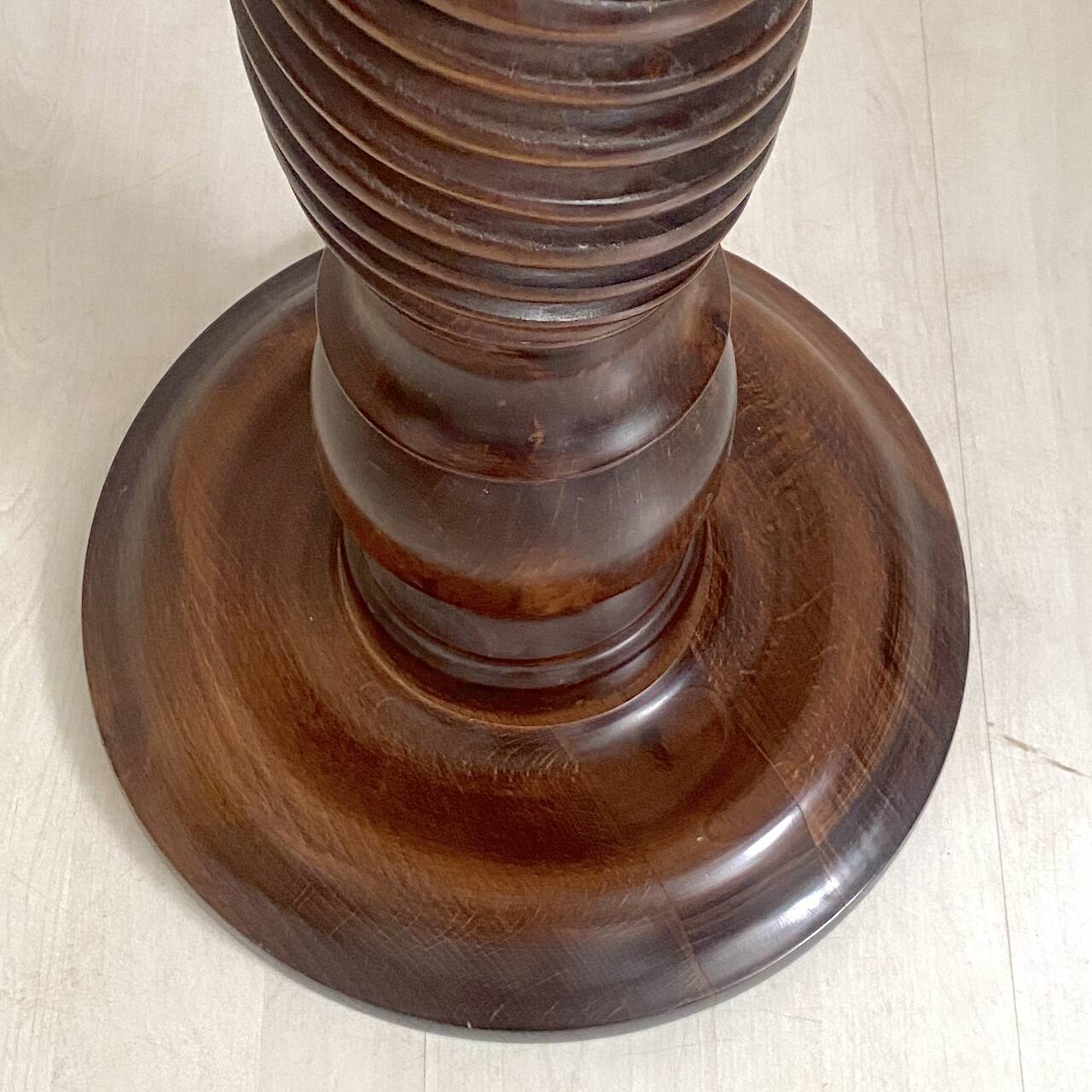Vintage solid oak stool