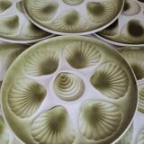 6 assiettes à huîtres 60'