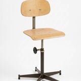 Authentic vintage industrial workshop chair from the 1960s.