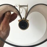 Plexiglass wall light / brass details, 1970s design