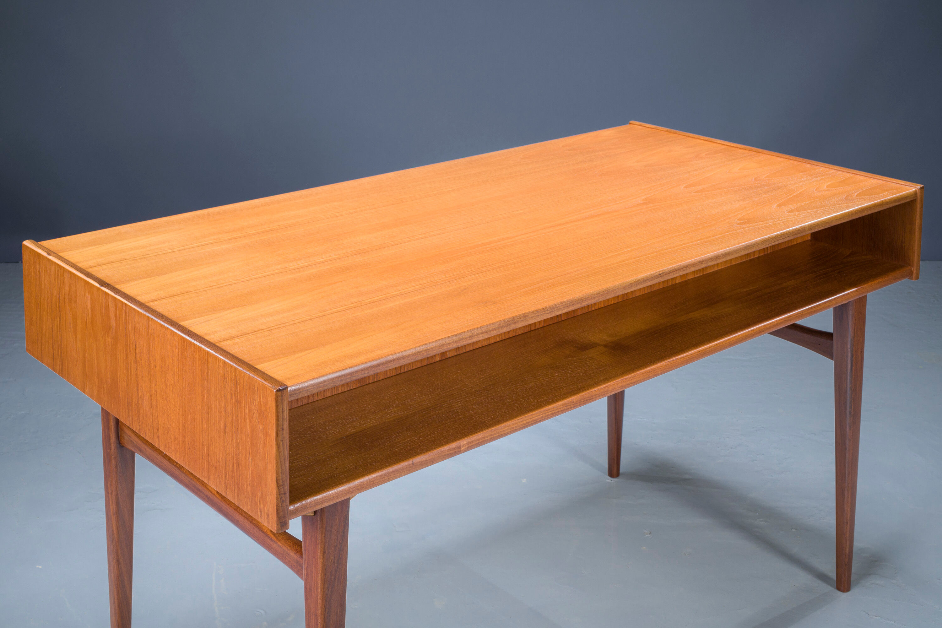 Mid-Century Teak Freestanding Desk from Bartels, 1960s
