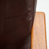Danish leather sofa set by Arne Wahl Iversen for Komfort