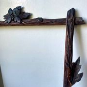 Antique Frame carved wood measurements 49 cm x 39 cm