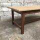Old oak farm table industrial vintage early twentieth